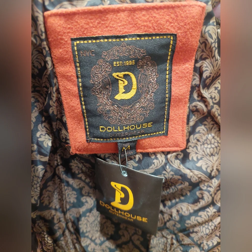 Dollhouse orange peacoat jacket - Picture 3 of 6